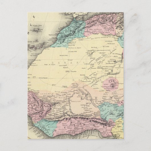 Africa North Western Sheet Postkarte (Vorderseite)