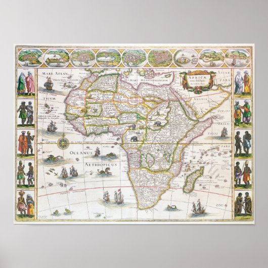 Africa Nova, c.1617 Poster (Vorne)