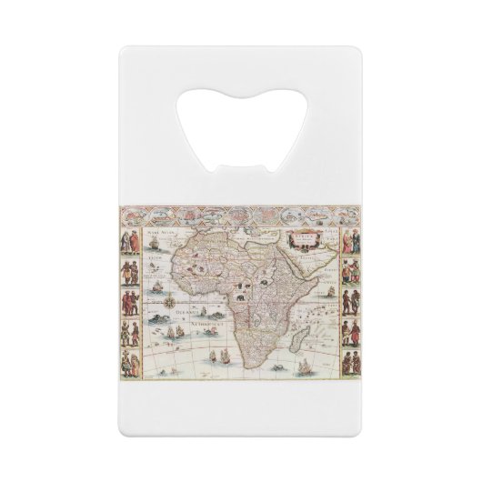 Africa nova desptio (1690) by Willem Janszoon Geldbeutel Flaschenöffner (Rückseite)