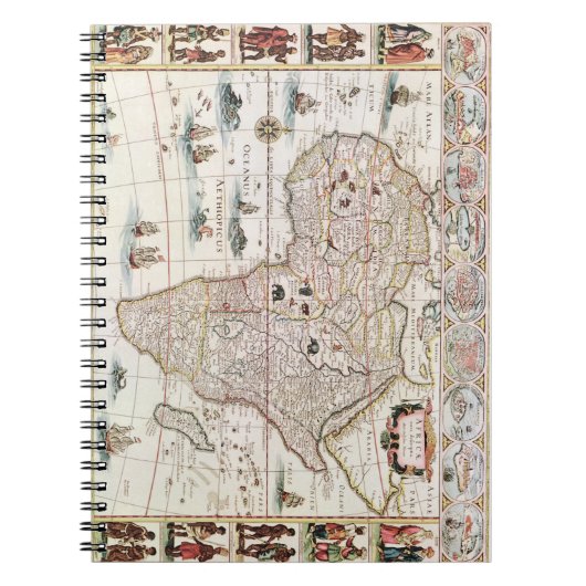 Africa nova desptio (1690) by Willem Janszoon Notizblock (Vorderseite)