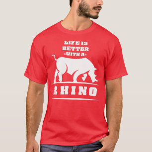 Africa Pachyderm Animals Rhinoceros Safari Rhino T-Shirt