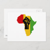 Africa Power - Reggae Postkarte (Vorne/Hinten)