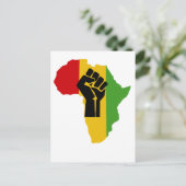 Africa Power - Reggae Postkarte (Stehend Vorderseite)