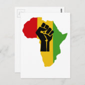 Africa Power - Reggae Postkarte (Vorne/Hinten)