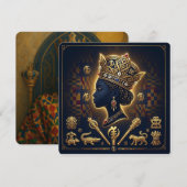 Africa Queen  Einladung (Vorne/Hinten)