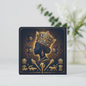 Africa Queen  Einladung (Stehend Vorderseite)