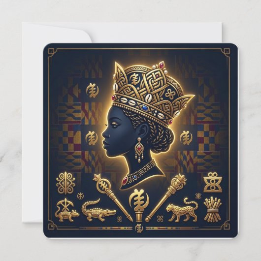 Africa Queen  Einladung (Vorderseite)