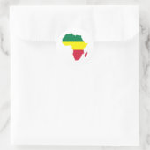 Africa Reggae Runder Aufkleber (Tasche)