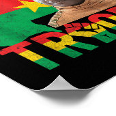 Africa Resistance Thomas Sankara Burkina Faso Ibra Poster (Ecke)