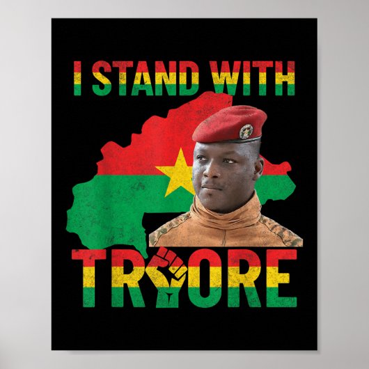 Africa Resistance Thomas Sankara Burkina Faso Ibra Poster (Vorne)