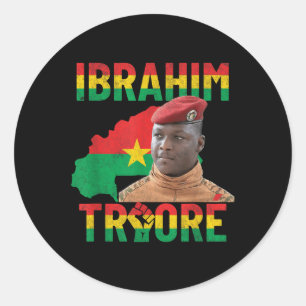 Africa Resistance Thomas Sankara Burkina Faso Ibra Runder Aufkleber