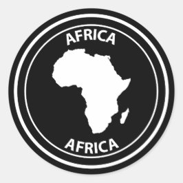 Africa Runder Aufkleber