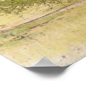 Africa Safari Giraffe Watercolor Painting Poster (Ecke)