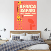 Africa Safari Into Adventure! Leinwanddruck (Insitu (Schlafzimmer))