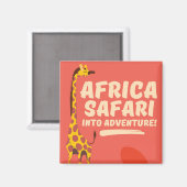 Africa Safari Into Adventure! Magnet (Vorderseite/Rückseite)