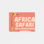 Africa Safari Into Adventure! Post-it Klebezettel (Vorderseite)