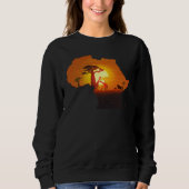 Africa Savannah Continent Lion African King Cradle Sweatshirt (Vorderseite)