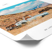 Africa Savannah Grass Car Mountains Life Poster (Ecke)