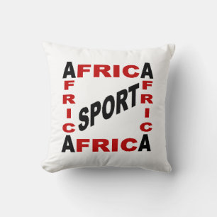 AFRICA SPORT WEISSES ZIERKISSEN