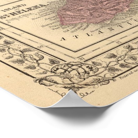 Africa St Helena Poster (Ecke)