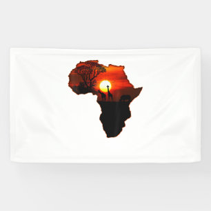 Africa T Shirt Map Africa T-Shirt South African Su Banner