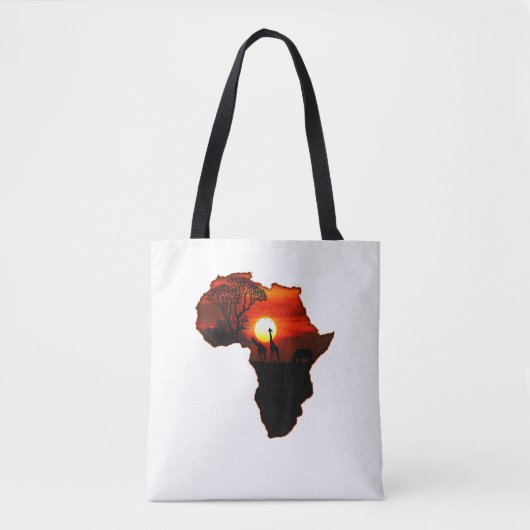Africa T Shirt Map Africa T-Shirt South African Su Tasche (Vorderseite)