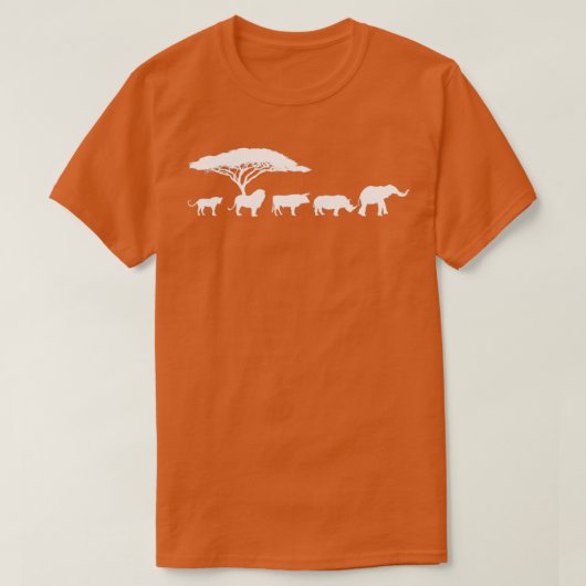 Africa The Big Five Animals Design Kids Toddler BI T-Shirt (Design vorne)