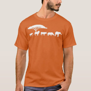 Africa The Big Five Animals Design Kids Toddler BI T-Shirt