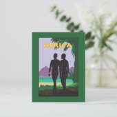 Africa Travel Gay Postkarte (Stehend Vorderseite)