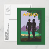 Africa Travel Gay Postkarte (Vorne/Hinten)