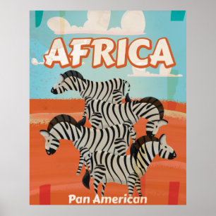 Africa Vintage Travel Poster. Poster