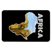 Africa Wildlife Continent Blue Sky Elephant Magnet (Horizontal)