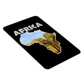 Africa Wildlife Continent Blue Sky Elephant Magnet (Rechte Seite)