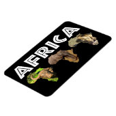 Africa Wildlife Continent Trio Magnet (Linke Seite)