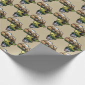 Africa Wildlife Map Collage Geschenkpapier (Ecke)