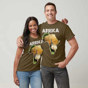 Africa Wildlife Map Rhino Calf T-Shirt