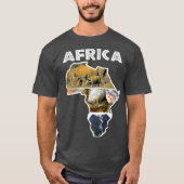 Africa Wildlife Map Trio Shirt (Vorderseite)