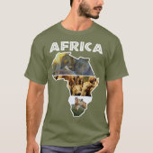 Africa Wildlife Map Trio T - Shirt (Vorderseite)