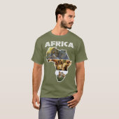 Africa Wildlife Map Trio T - Shirt (Vorne ganz)