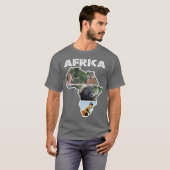 Africa Wildlife Map Trio T-Shirt (Vorne ganz)