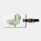 Africa Word Art Gepäckanhänger (Vorderseite horizontal)