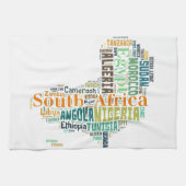 Africa Word Art Geschirrtuch (Horizontal)