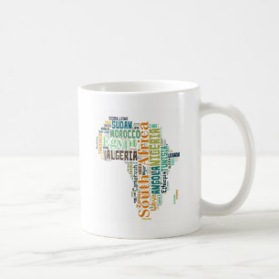 Africa Word Art Kaffeetasse
