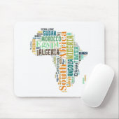 Africa Word Art Mousepad (Mit Mouse)