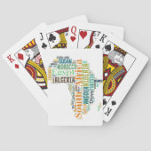 Africa Word Art Spielkarten (Rückseite)