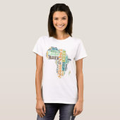 Africa Word Art T-Shirt (Vorne ganz)