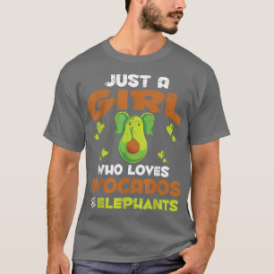Africa Zoo Animal Avocado Lover Girls Women Safari T-Shirt