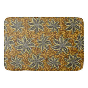 African Abstrakt Floral Batik Style Badematte