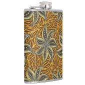 African Abstrakt Floral Batik Style Flachmann (Rechts)