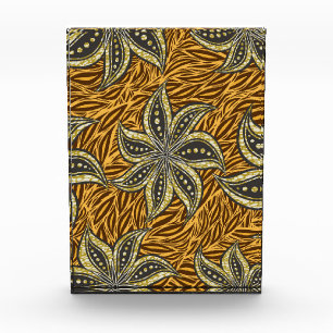 African Abstrakt Floral Batik Style Fotoblock